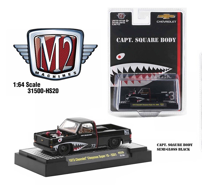 M2 Machine 1:64 1973 Chevy Cheyenne Super 10 CAPT Square Body 31500-HS20