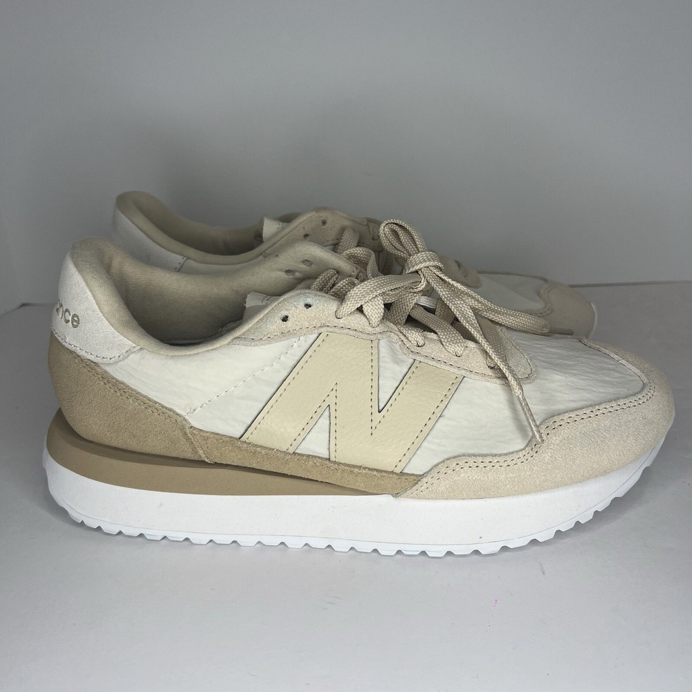 New Balance 237 Hommes Women's Size 9 Beige White Shoes WS237PG