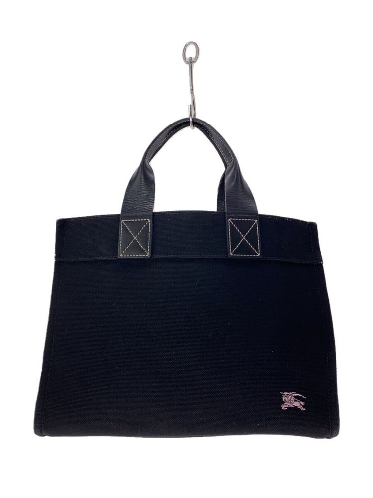 BURBERRY LONDON ◆tote bag/canvas/BLK/ZA429-659-09