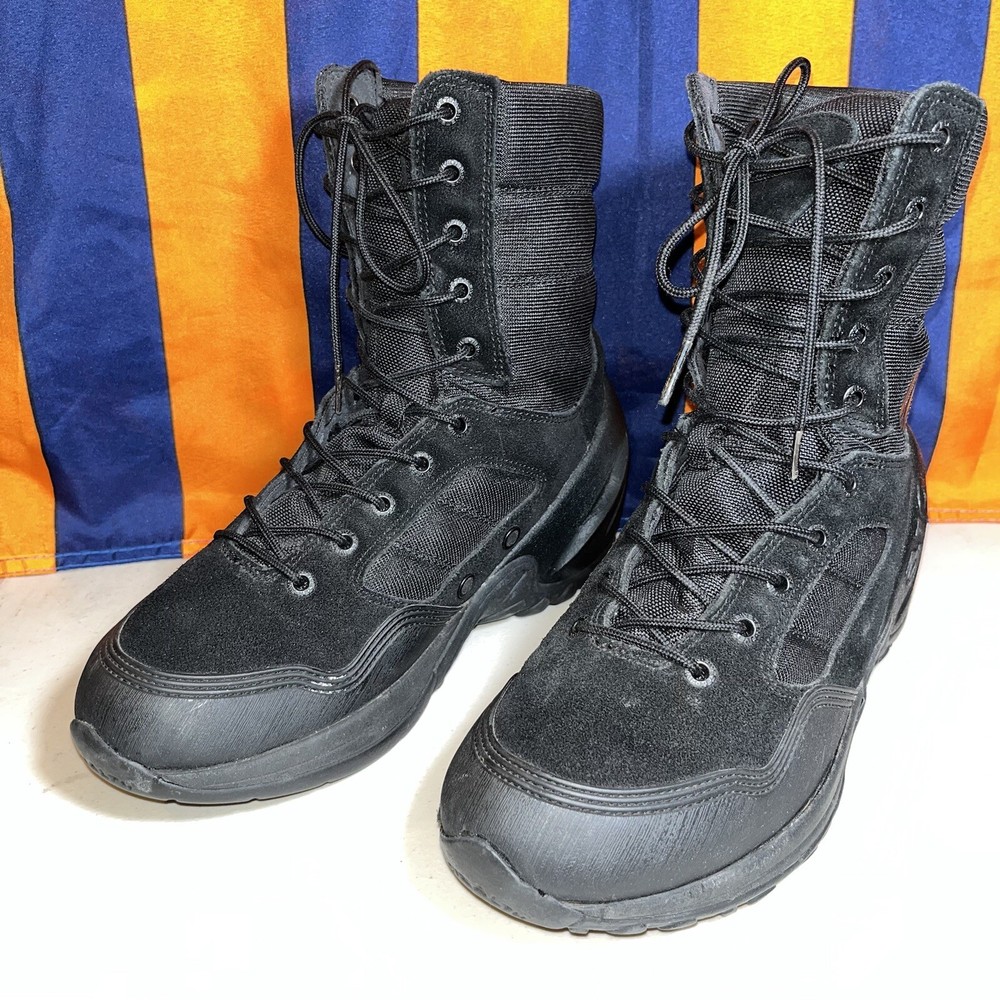 Five Ten 5.10 Valor Boots Men's 8 triple black Tactical Combat Lace Up Ankle
