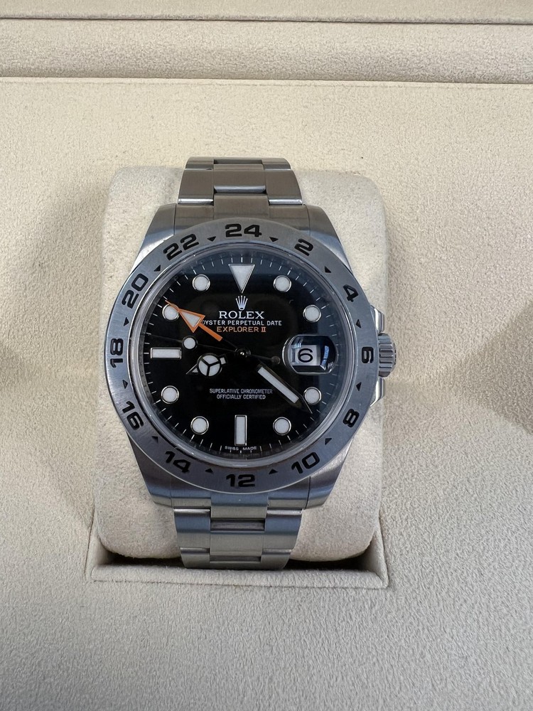 Rolex Explorer II 42mm Black Dial Box and Card
