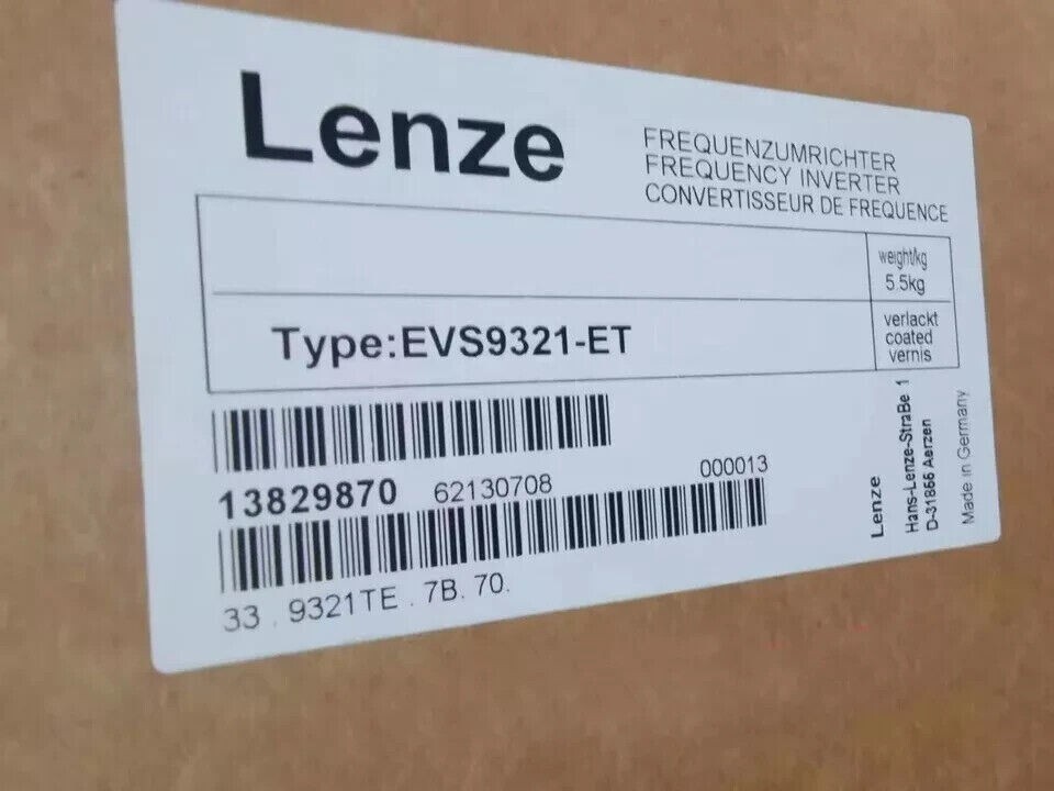 EVS9321-ET New Sealed Lenze Servo Driver Inverter EVS9321-ET