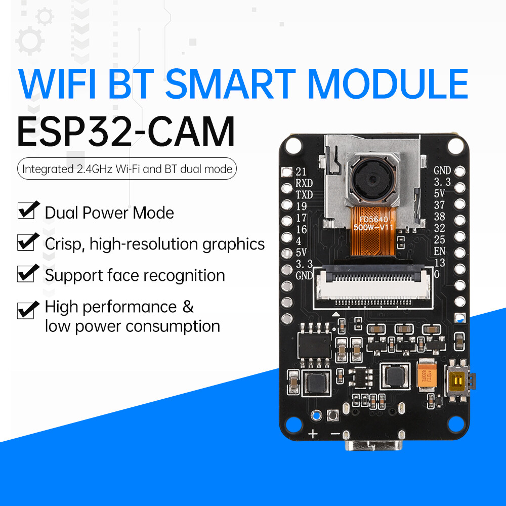 OV5640 ESP32-CAM Camera Module Kit WIFI Bluetooth Development Board 500W Pixel