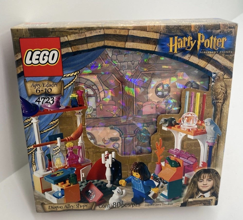 Lego 4723 HARRY POTTER DIAGON ALLEY SHOPS 80 pcs NEW in box Retired RARE!
