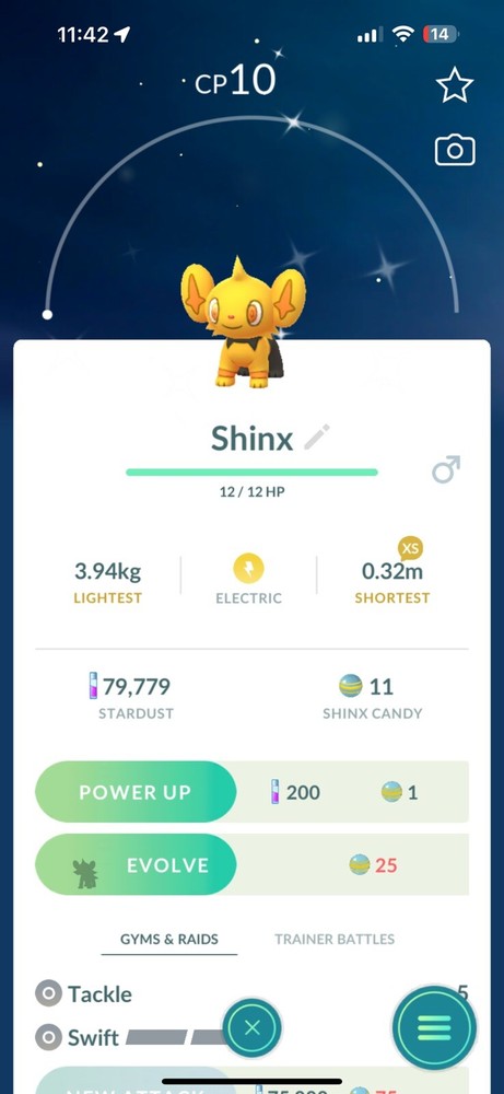 Pokemon GO - Shiny Shinx | Registered or 30 Days Friendship Bonus !!