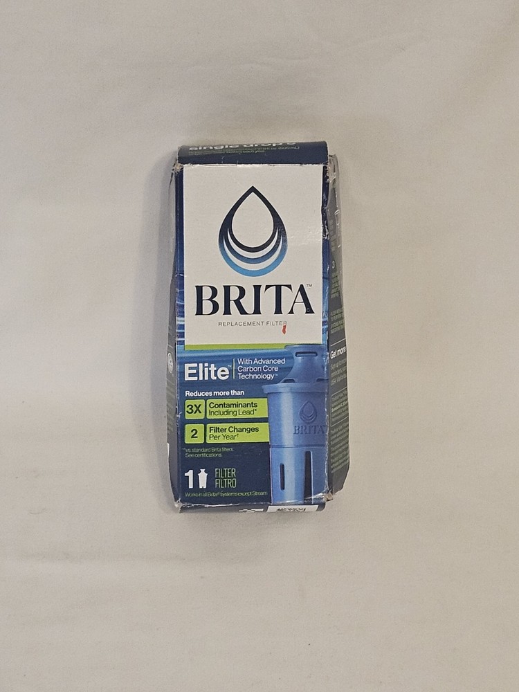 Brita Elite Replacement Water Filter for Pitchers and Dispensers 1PK FREE SHIP