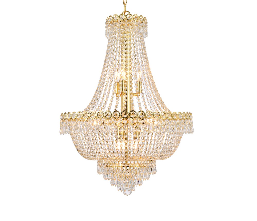 Elegant Lighting V1900D24/RC Century 12 Light 24