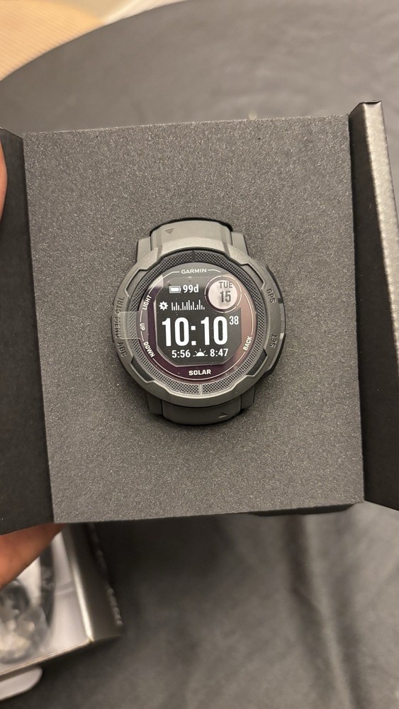 Garmin Instinct 2 Solar Tactical GPS Watch in Black - Rugged Outdoor Smartwatch