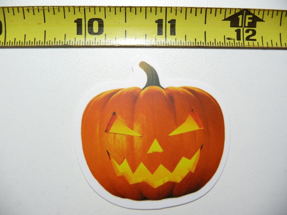 HALLOWEEN POSITIVE CONFIDENT PUMPKIN STICKER DECAL FALL SEASON DECORATION