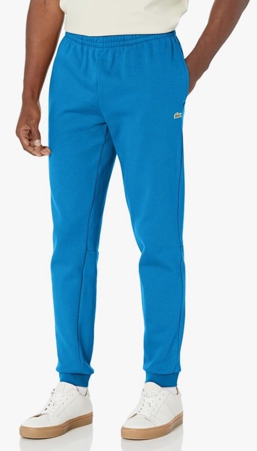 Lacoste Men's Regular Fit Logo Detail Fleece Sweatpants  Blue XL $130