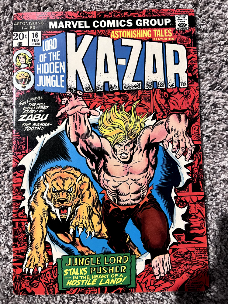 Astonishing Tales Ka-Zar #16 VG/F Jungle Lord Stalks Pusher
