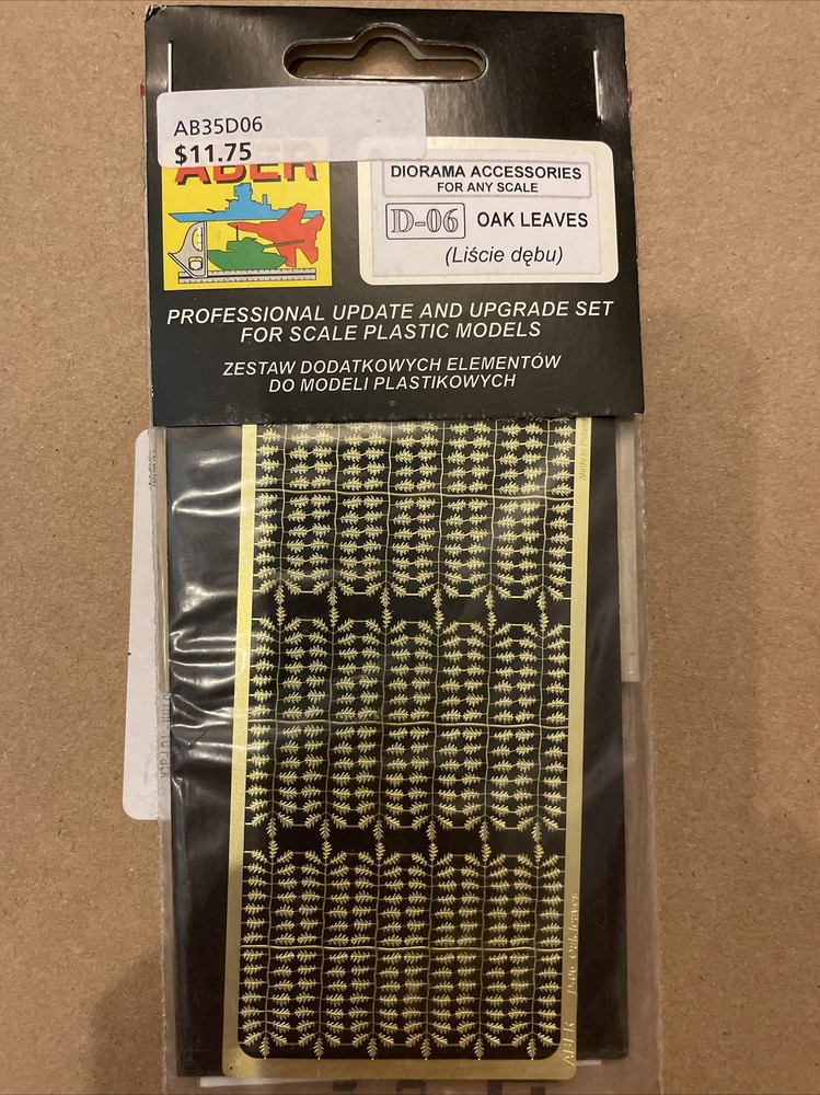 ABER 1/35 Etched Brass Oak Leaves Diorama Accessories Modeling