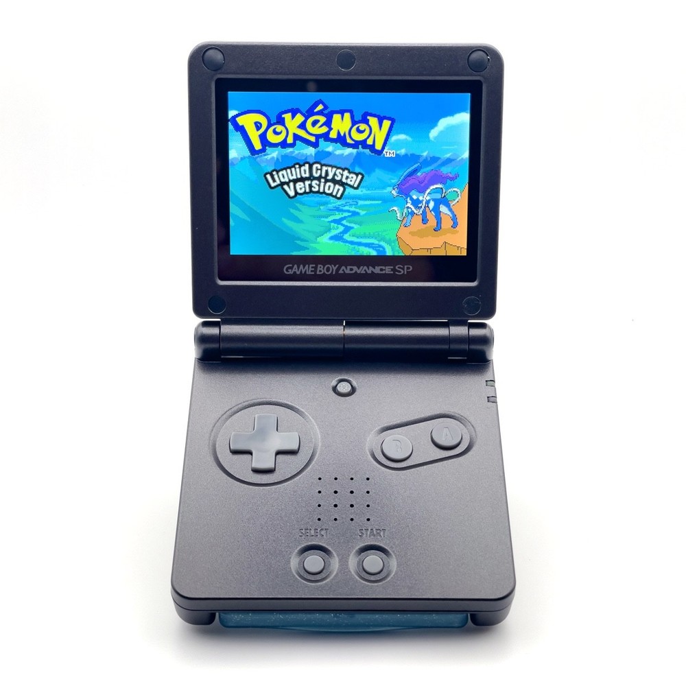 Nintendo Game Boy Advance SP  2026 IPS V5 Screen Upgrade Stealth Black Edition