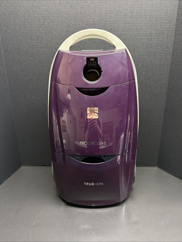 Kenmore Model 116 Canister Vacuum True HEPA Canister & Attachments Purple