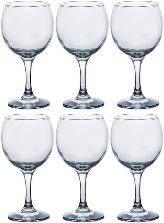 Pasabahce 12-Piece 290ml Bistro Stem Wine Tumbler Set - Clear Glass