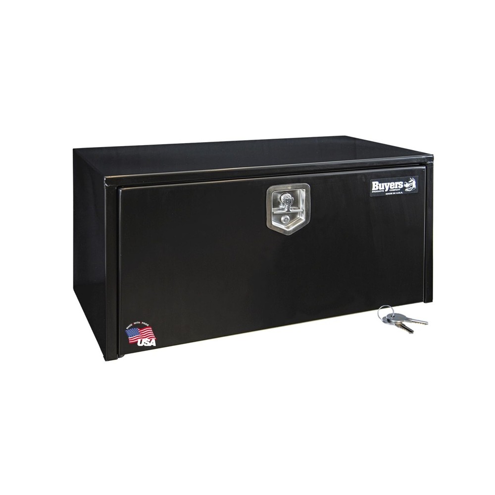 Buyers Products 1702305 Black Steel Underbody Truck Box, 18 x 18 x 36 Inch, M...
