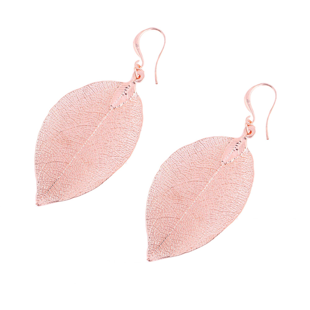 Girl Ear Jewelry Metal Leaf Earrings Bridal Earrings Crysyal Charm Earrings