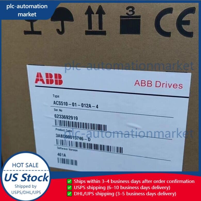ACS510-01-012A-4 New ABB Frequency Converter ACS510-01-012A-4 1pcs No Keypad