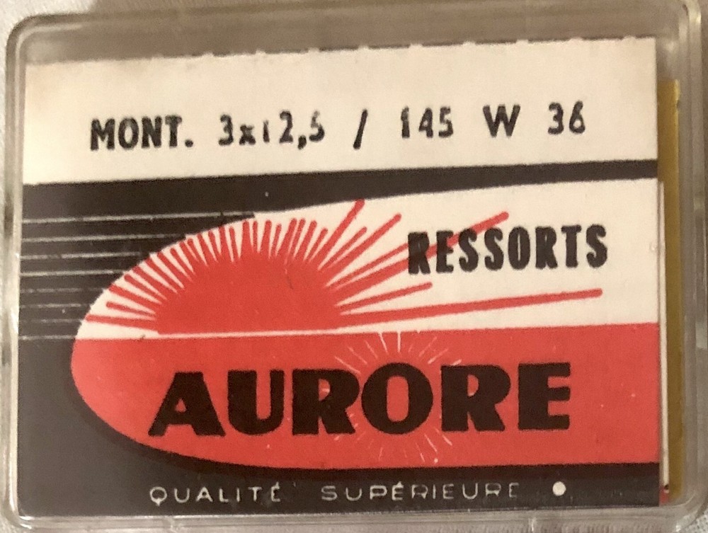 1X=1 Mainspring X 1730 14.5 X 12 Ø 0.15 Watch 145 W 36 3 X 12.5