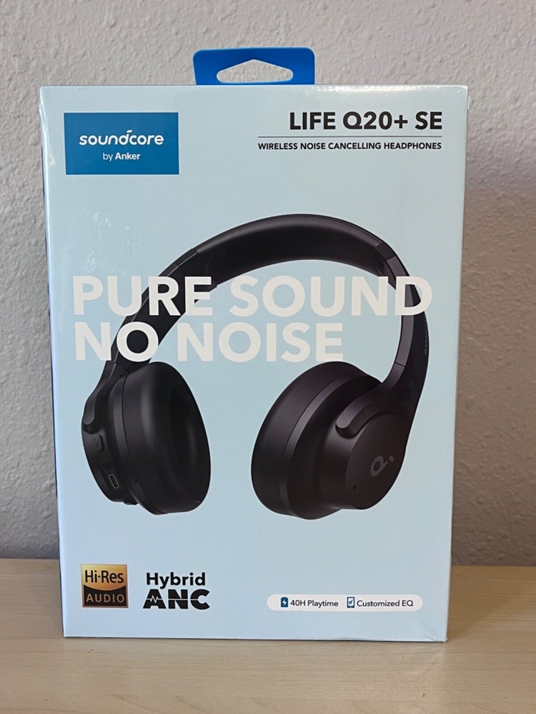 Soundcore Anker Life Q20+ SE Wireless Noise Cancelling Headphones Hi RES NEW