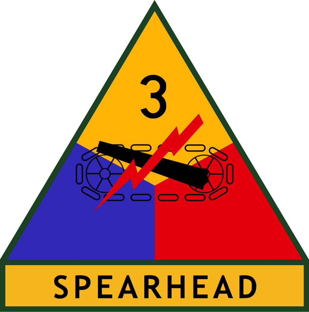 3rd ARMORED DIVISION SPEARHEAD Weather Resistant Vinyl Decal Sticker