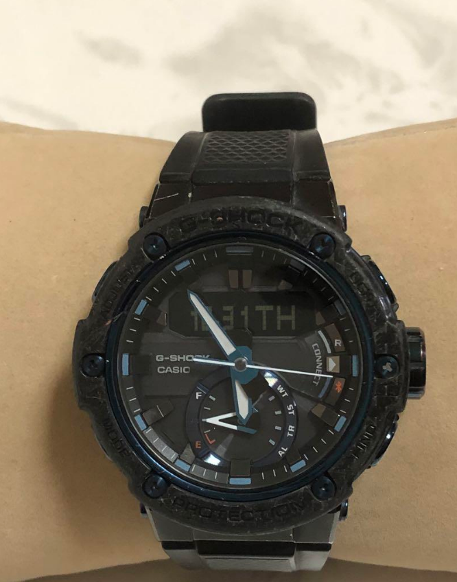 CASIO G-SHOCK G-STEEL GST-B200X-1A2JF Carbon Bezel Bluetooth Watch No Box  Japan