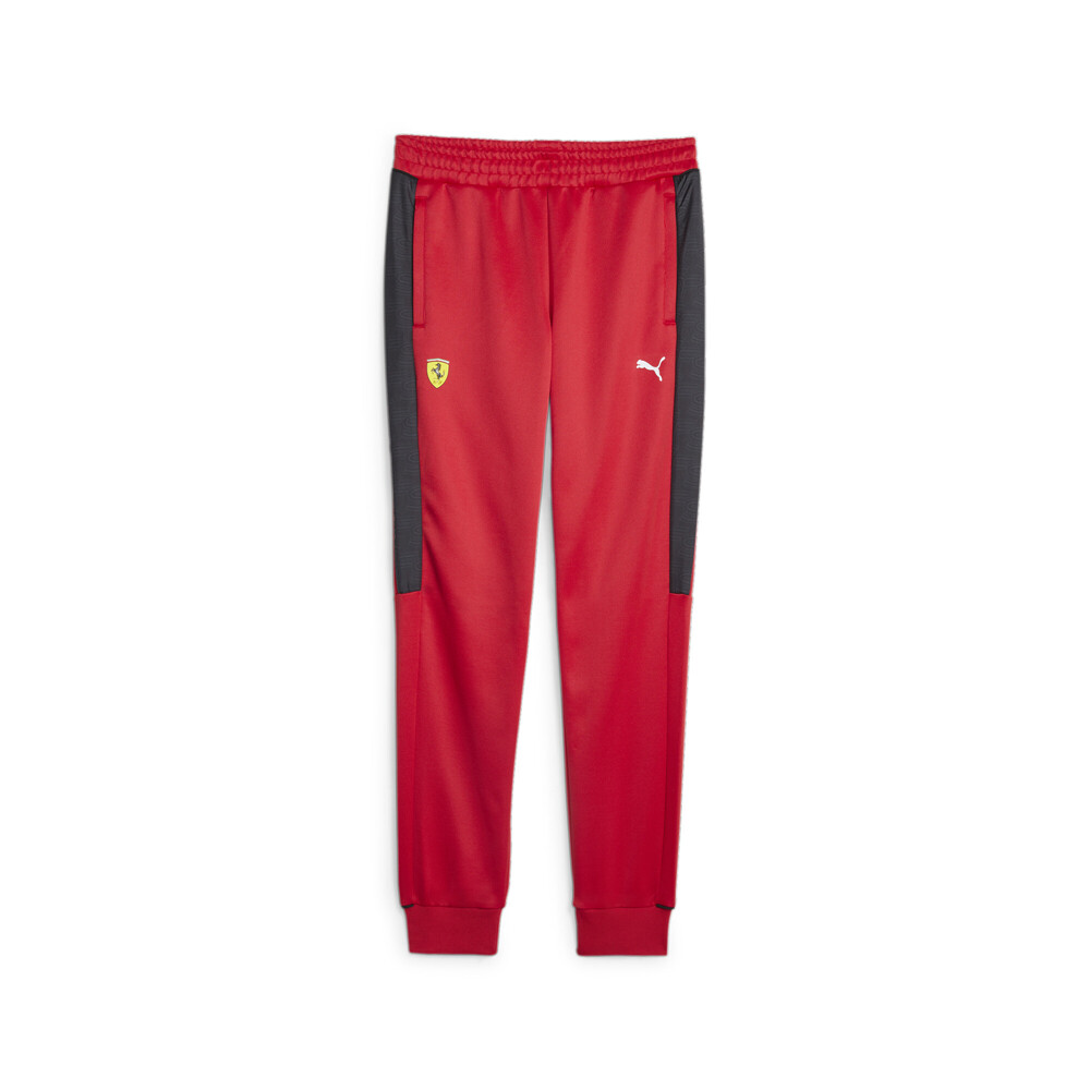 Puma Scuderia Ferrari Race Mt7 Mens Red Track Pants 6209 Casual Athletic Bottoms