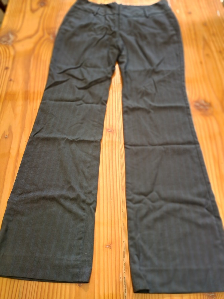Womens Dark Gray Striped Pants Size 4 Stretch By Mossimo