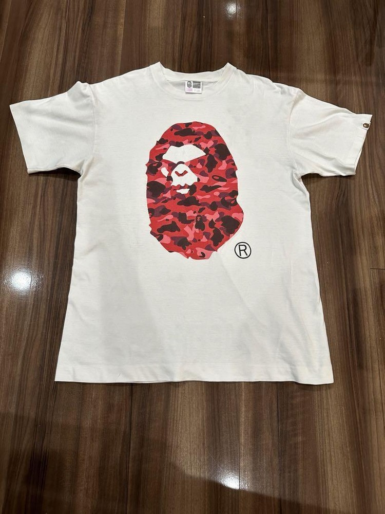 Excellent Used BAPE Shirt XL Authentic Rare Ape Men'S T-Shirt