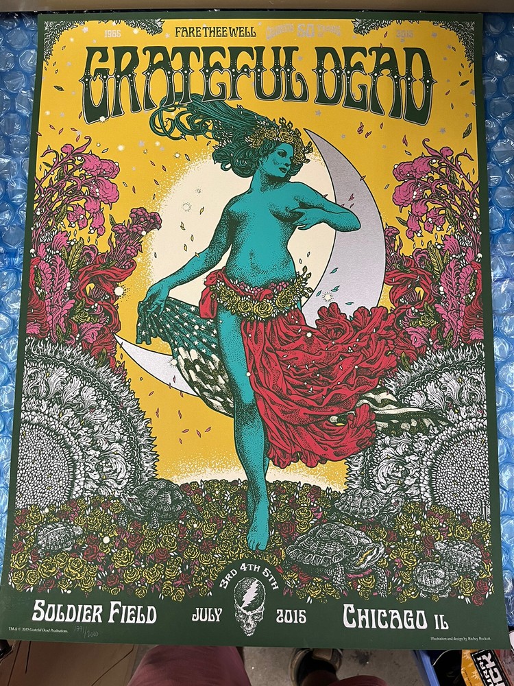 Grateful Dead Soldier Field Chicago IL 18x24 Concert Poster