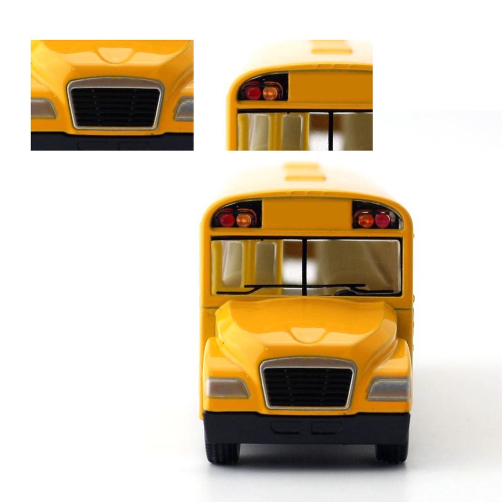 5'' American School Bus Scale Model Car Metal Diecast Toy Vehicle Collection