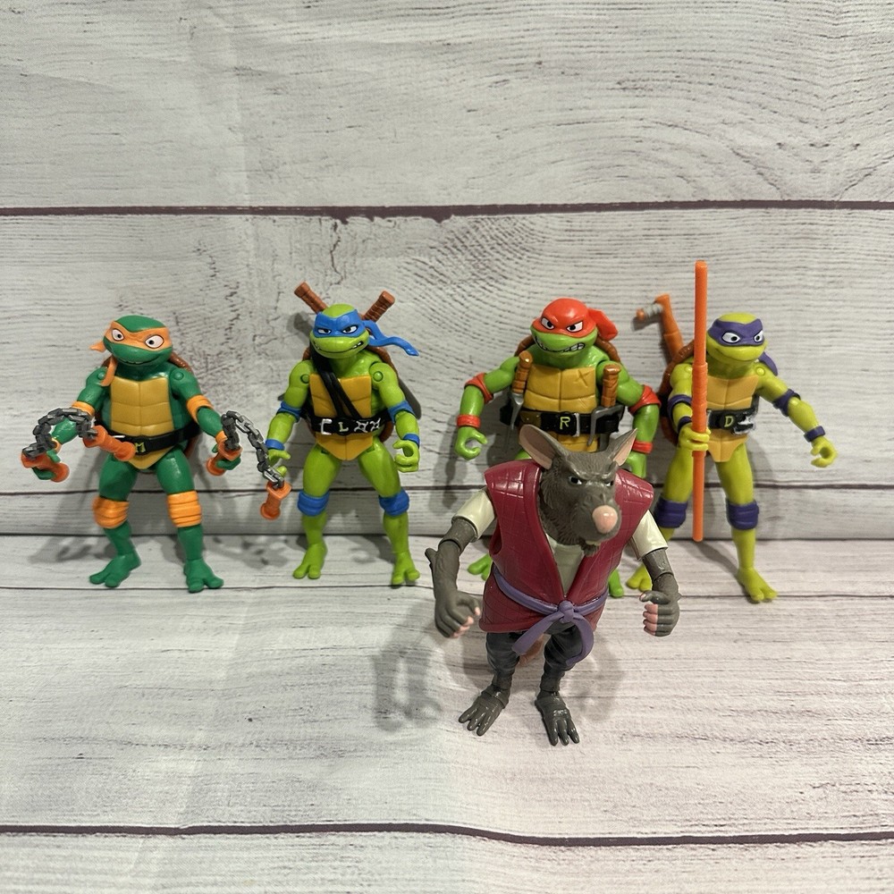 TMNT Teenage Mutant Ninja Turtles Mutant Mayhem Lot Of  5 Playmates Toys Figures