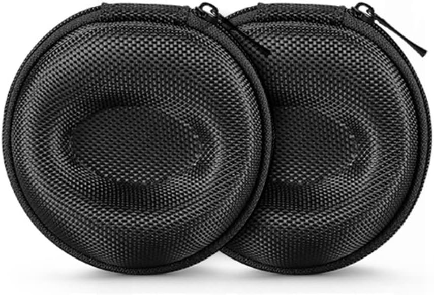 Pack of 2 Travel Watch Cases with Zipper for Single Wristwatch Storage