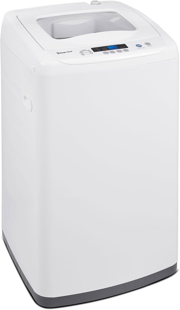 Top Load Compact Washer with LED Display, 6 Cycles, Delay Start Function, 3 Wate