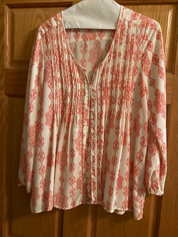 Stitch Fix Collective Concepts Fischer Button Down Blouse Women Large