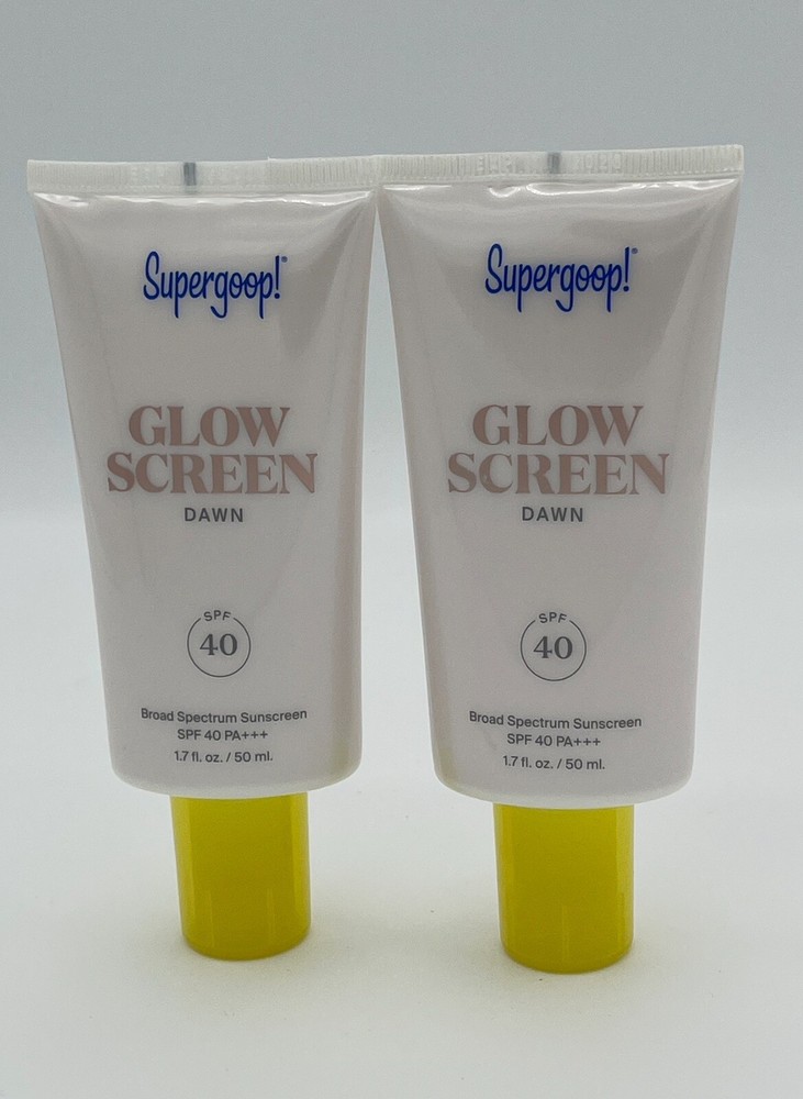 SUPERGOOP Glow Screen SPF 40 (DAWN)1.7 Oz -exp-10/2026 Sealed (2pcs)