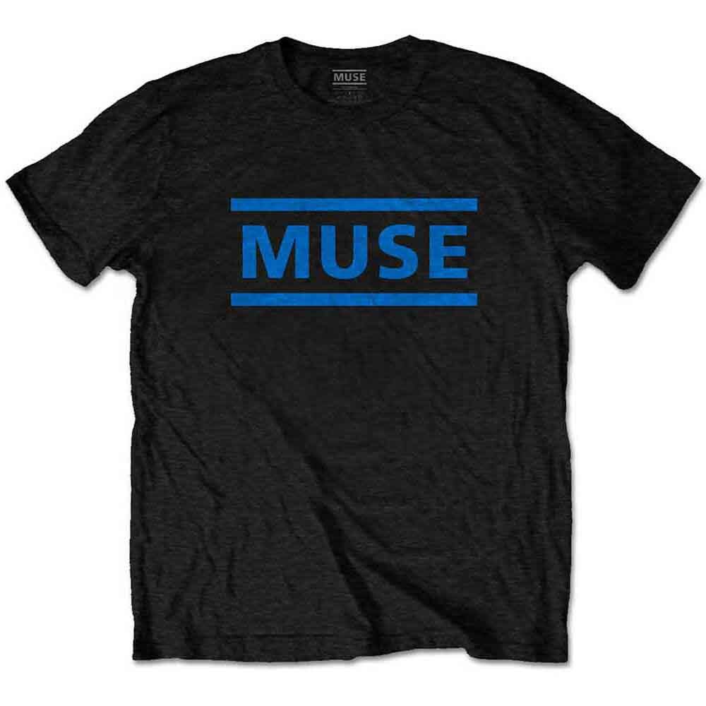 Muse Dark Blue Logo Band Graphic T-Shirt for Fans
