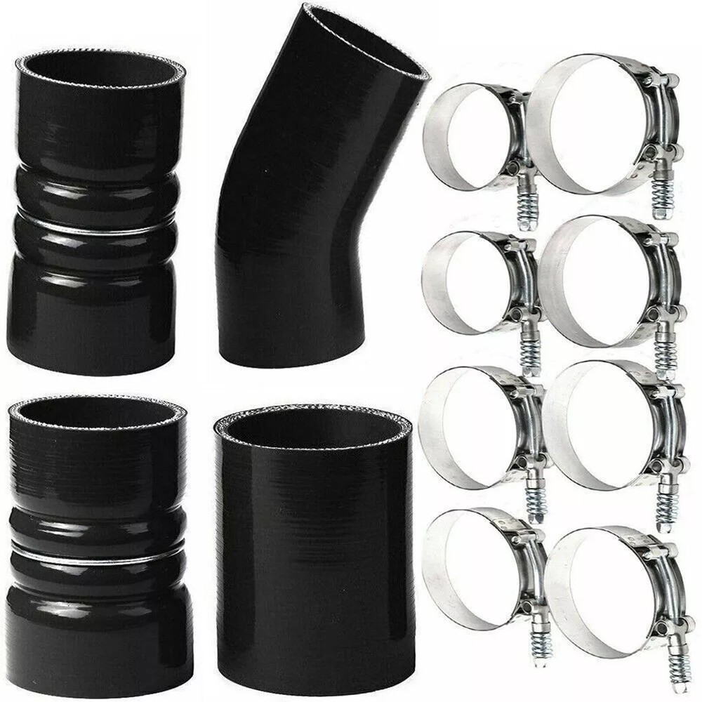 03-07 Ford 6.0L Diesel Turbo Intercooler Boot Clamp Kit CAC Hose Upgrade