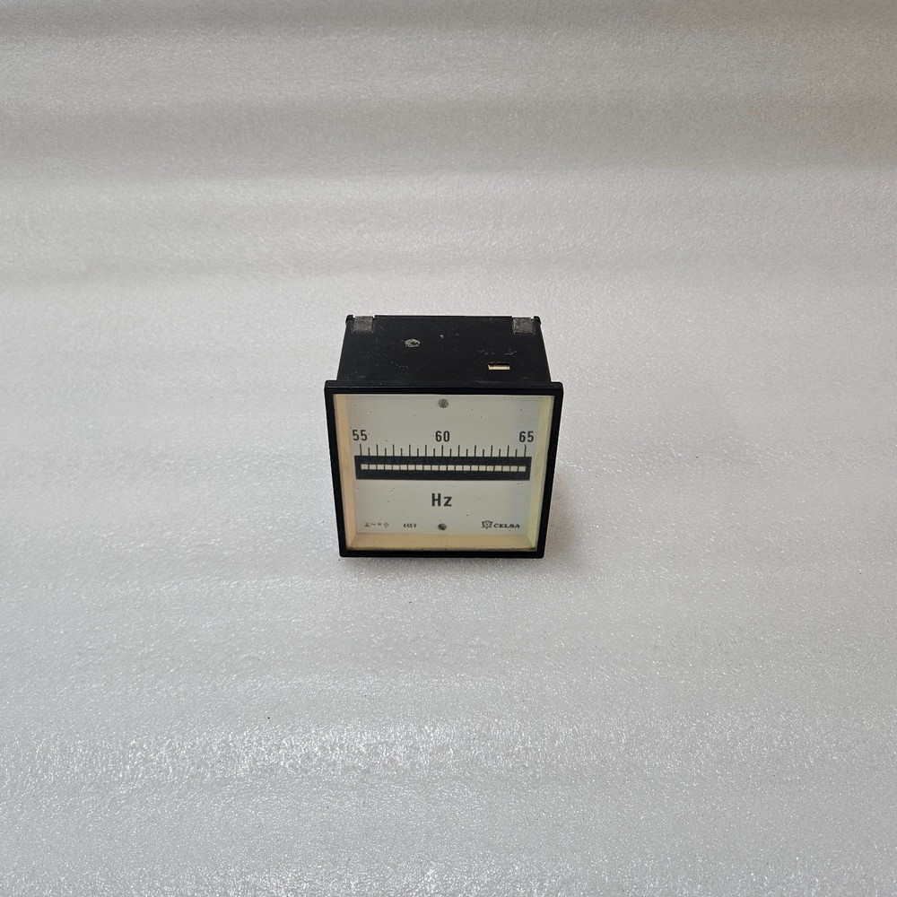 Celsa Panel Mount Frequency Meter 55-65 Hz 440V Analog Frequency Indicator