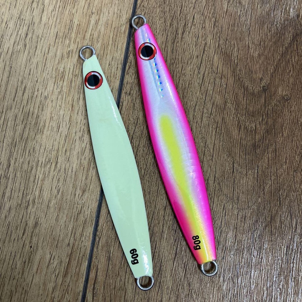Fishing Lure Used Daiwa Saltiga Leaf 60G 80G Glow Line Color Set