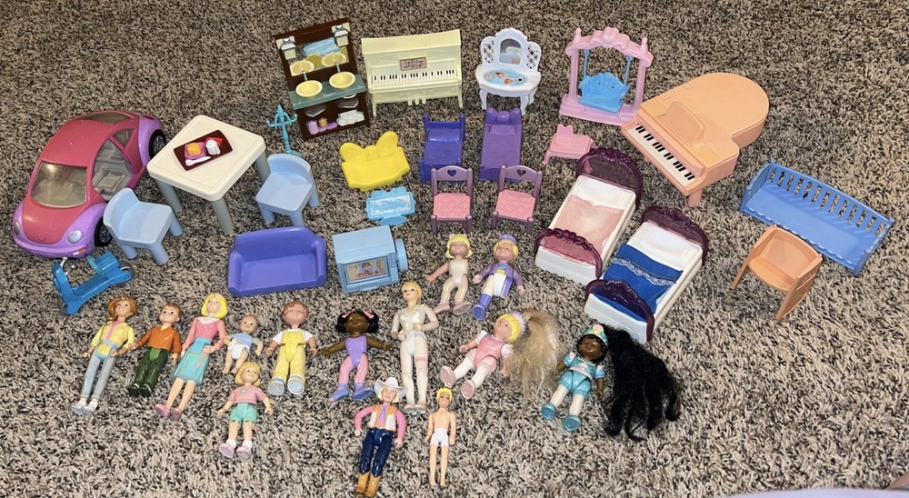 Vintage Toy Lot, Loving Family Doll House And Others