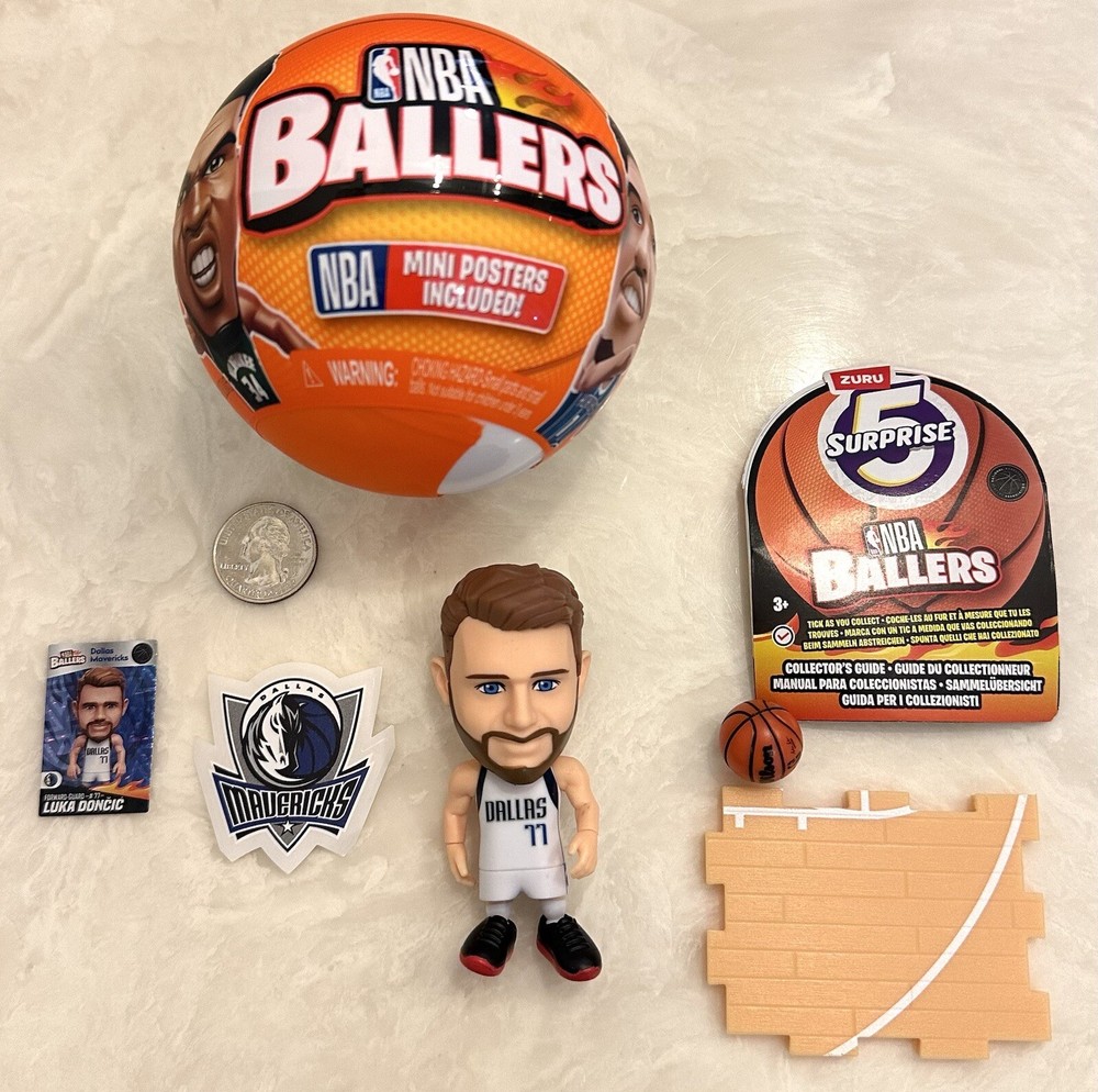New Zuru 5 Surprise NBA Ballers Luka DONCIC Dallas Mavericks Basketball Set 77
