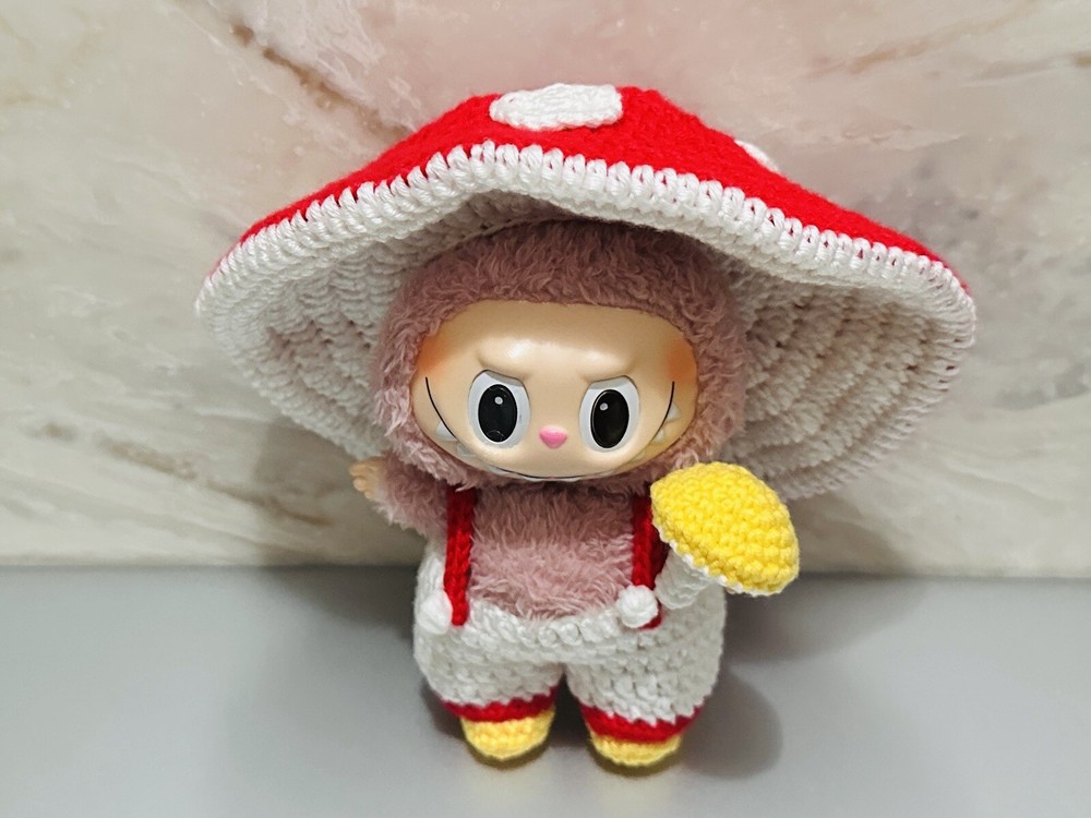 labubu clothes 17cm (mushroom) Handmade