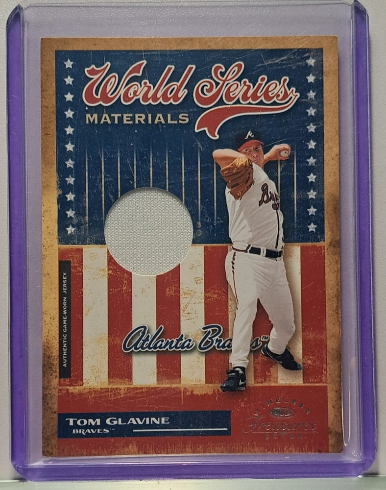 2004 timeless treasure MATERIALS ACTUAL WORLD SERIES JERSEY TOM GLAVINE  47/96