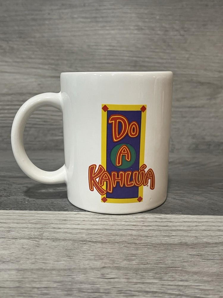 Do A Kahlua Coffee Mug Tea Cup Double Sided Logo Vintage Mint - Free Shipping