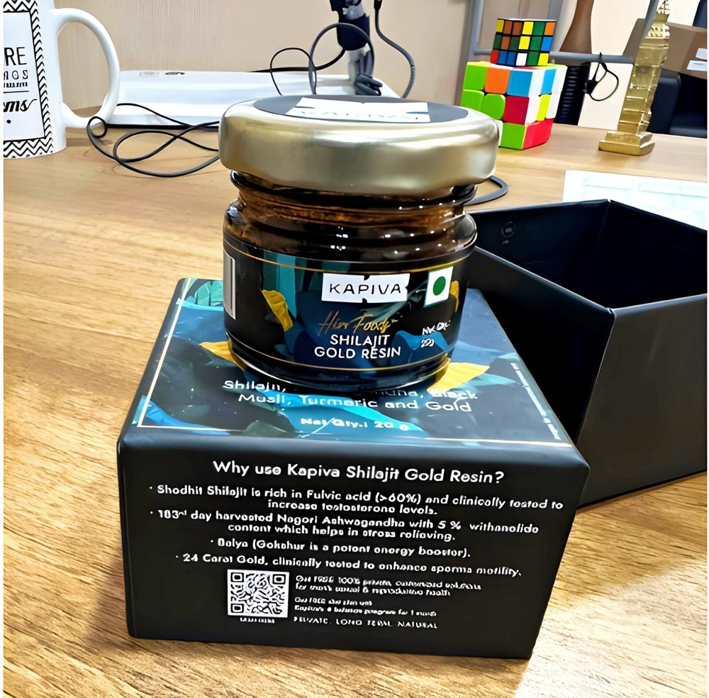 Kapiva Shilajit Gold Resin 20g | Natural Stamina Booster | 24 Carat Gold Formula