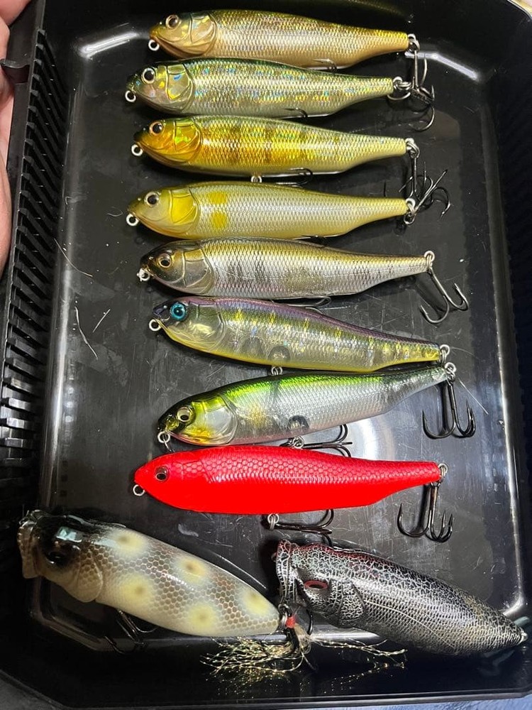 Megabass Old Lure Set of 43 Fishing Baits, Vintage, Assorted Models & Colors