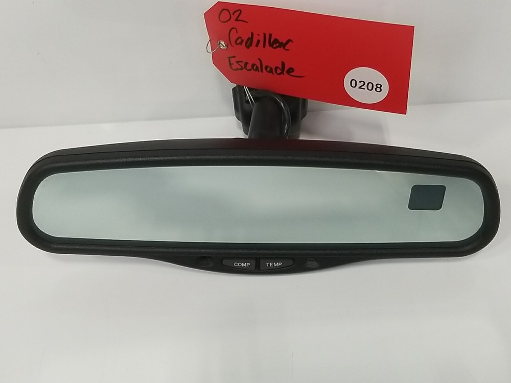 99-02 Chevy Silverado GMC Sierra Tahoe Yukon Suburban Auto-Dimming Rearview Mirror with Compass & Temp Sensor