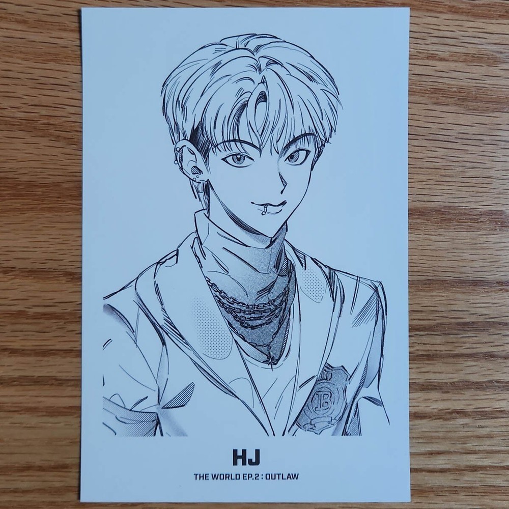 Hong Joong Official Partner Card Ateez The World Ep.2 Outlaw Kpop Genuine