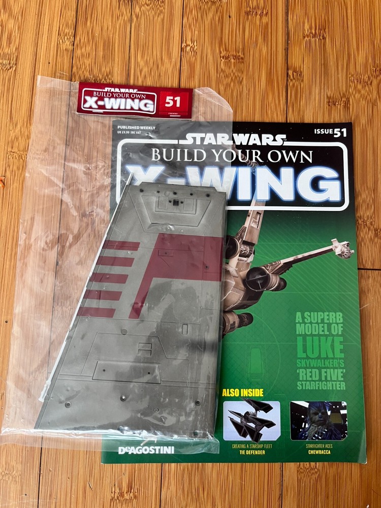 1/18 SCALE DEAGOSTINI BUILD YOUR OWN STAR WARS X-WING FIGHTER ISSUE 51 INC PARTS
